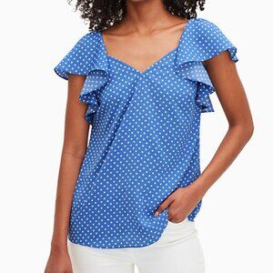 Kate Spade Tea Garden Dot Flutter Top size XL